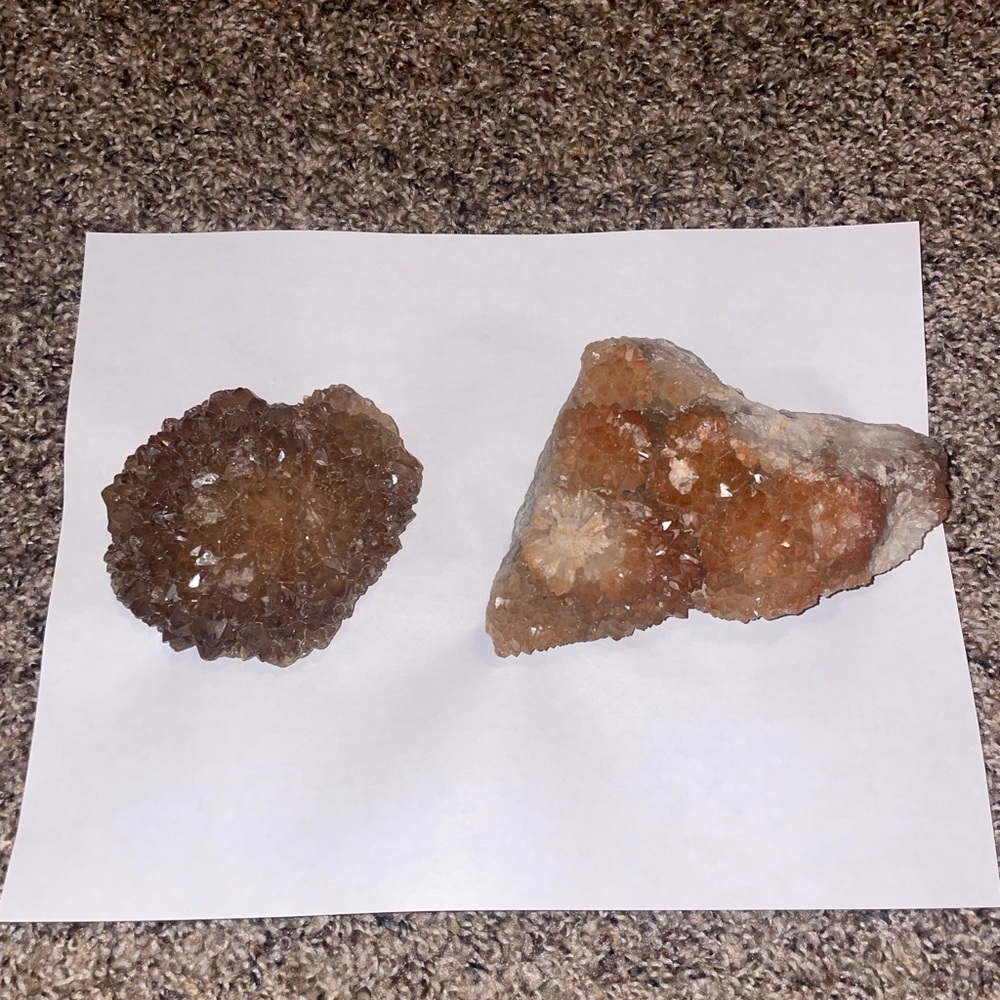 Natural Brown Geode Home Accent